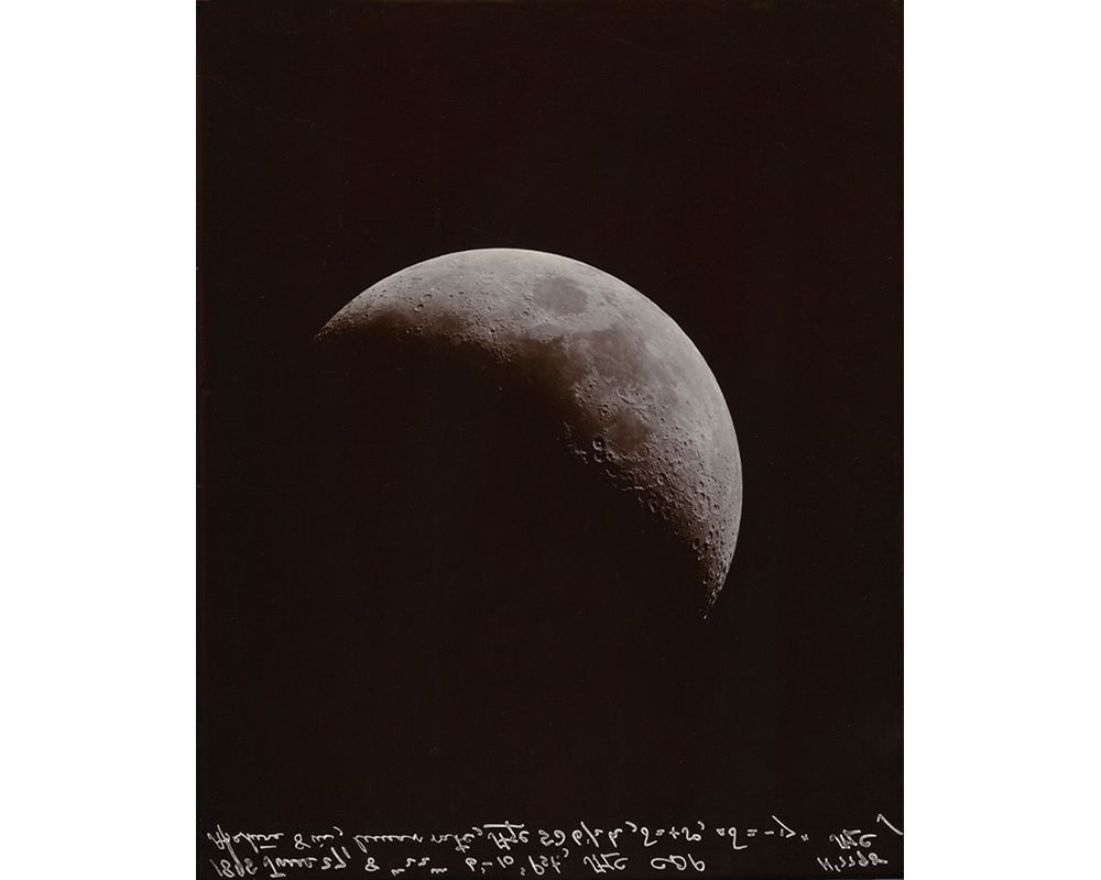 Moon, June 27, 1895; Courtesy of the University of California Observatories, Lick Observatory, printing-out paper print