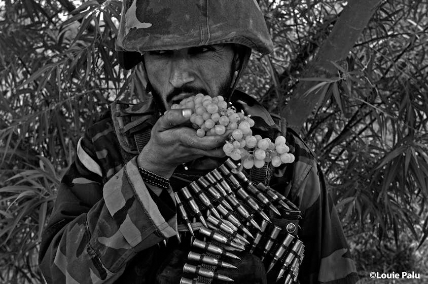 Jul 12, 2008 - An Afghan soldier eats grapes during a patrol in Pashmul in Zhari District, Kandahar Province, Afghanistan