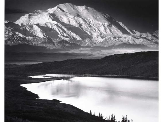 Ansel Adams, Denali and Wonder Lake, Denali National Park, Alaska, 1947, 1948. Ansel Adams Archive/Purchase. © The Ansel Adams Publishing Rights Trust. 78.152.6